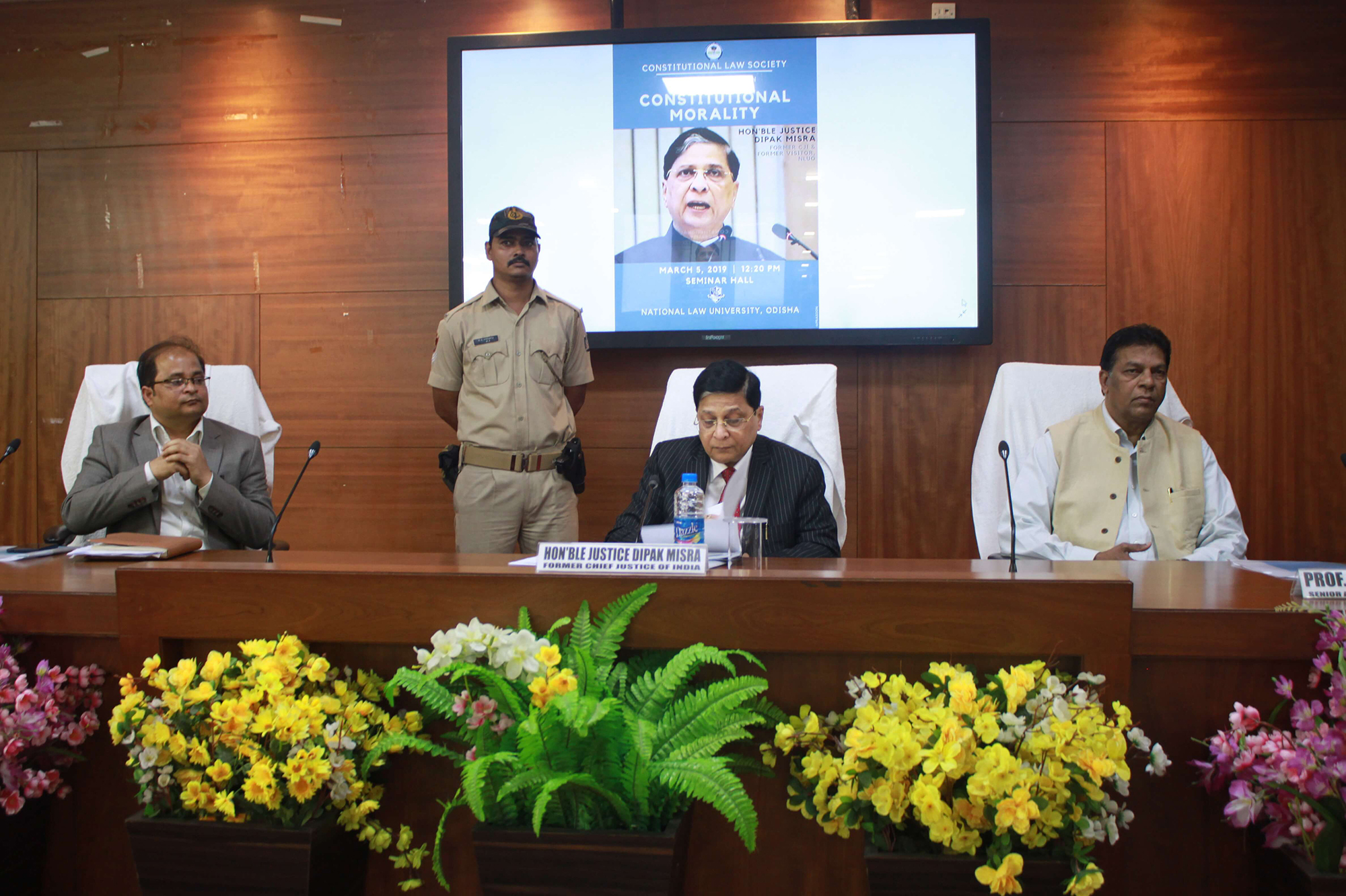 Interaction of Hon’ble Justice Dipak Misra with students and faculty members